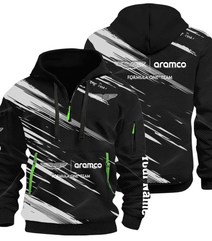 Elegant Grand Tourer Hoodie Half Zip 3D, Casual Fit for Everyday Wear Hoodie CAR514 - Black