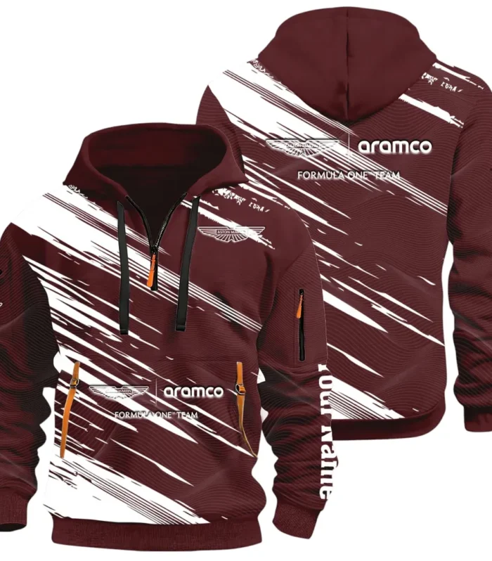 Elegant Grand Tourer Hoodie Half Zip 3D, Casual Fit for Everyday Wear Hoodie CAR514 - Dark Red