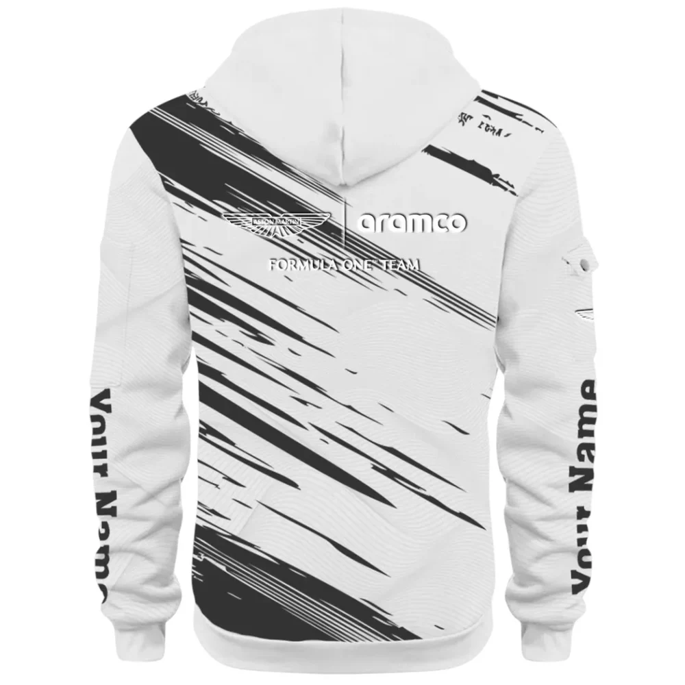 Elegant Grand Tourer Hoodie Half Zip 3D, Casual Fit for Everyday Wear Hoodie CAR514 - White - Image 3