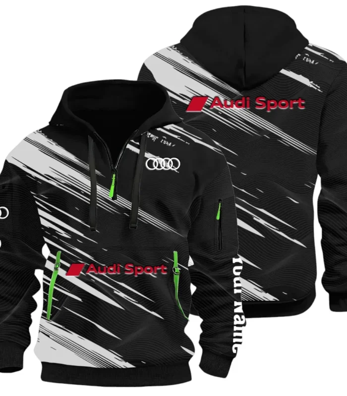 Lifestyle Ride Hoodie Half Zip 3D, Sporty Urban Comfort Hoodie CAR514 - Black