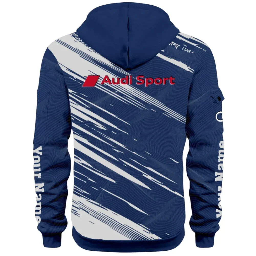 Lifestyle Ride Hoodie Half Zip 3D, Sporty Urban Comfort Hoodie CAR514 - Navy - Image 3