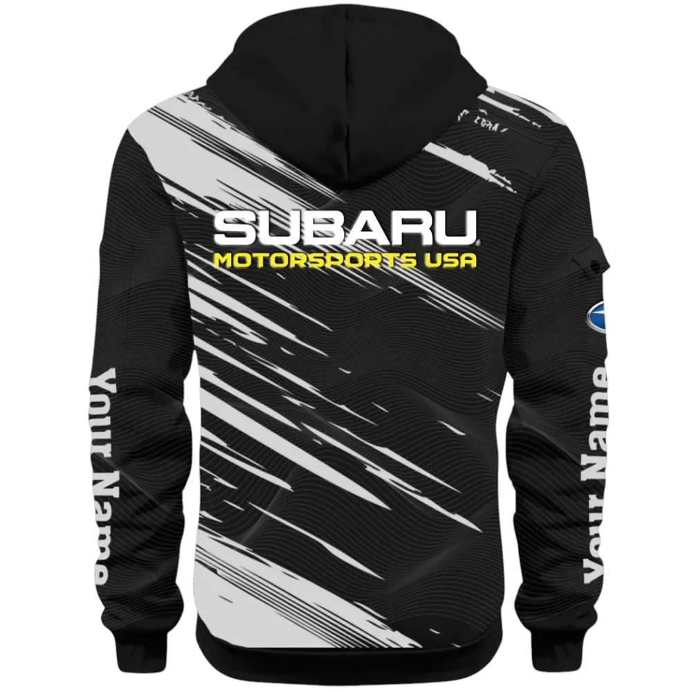 All-Wheel Drive Car Hoodie Half Zip 3D, Sporty Everyday Wear Hoodie CAR514 - Black - Image 3