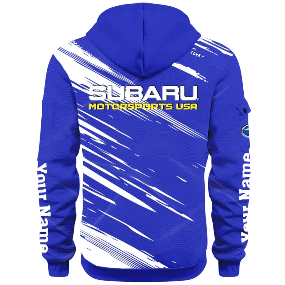 All-Wheel Drive Car Hoodie Half Zip 3D, Sporty Everyday Wear Hoodie CAR514 - Blue - Image 3