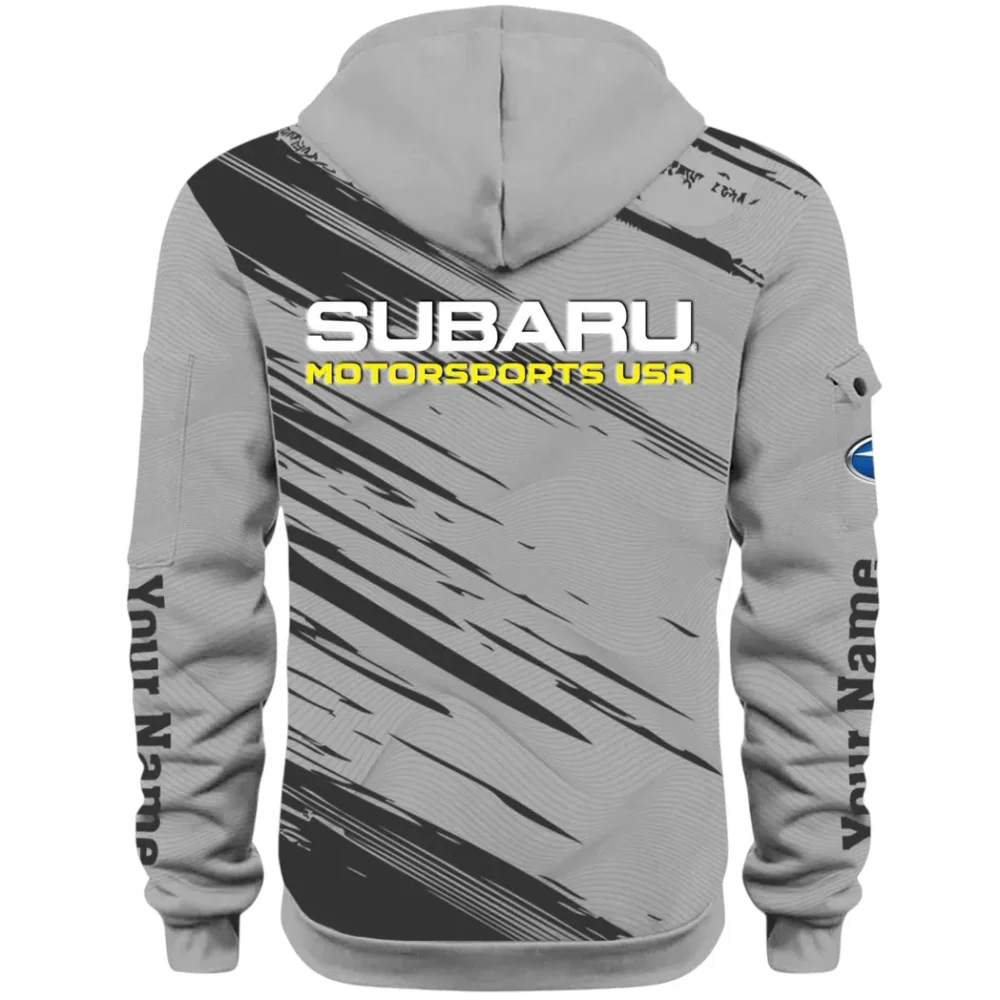 All-Wheel Drive Car Hoodie Half Zip 3D, Sporty Everyday Wear Hoodie CAR514 - Gray - Image 3