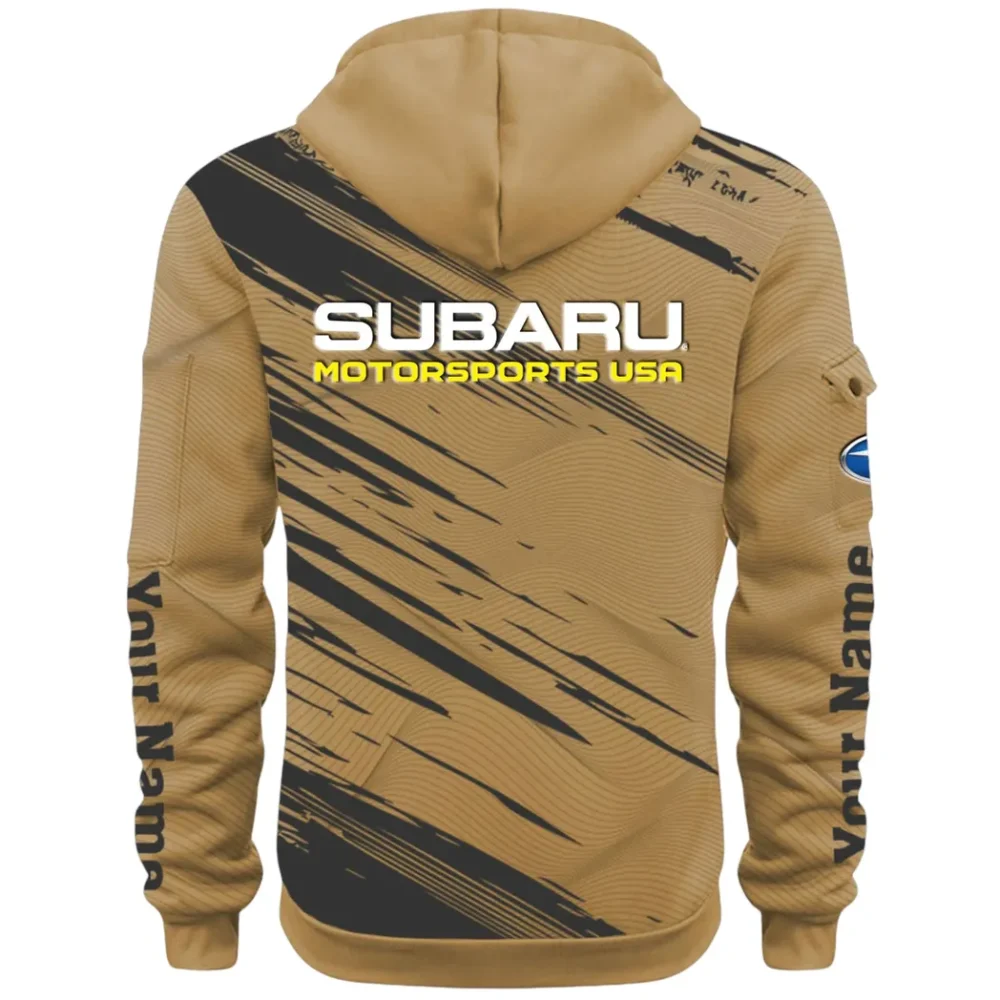 All-Wheel Drive Car Hoodie Half Zip 3D, Sporty Everyday Wear Hoodie CAR514 - Khaki - Image 3