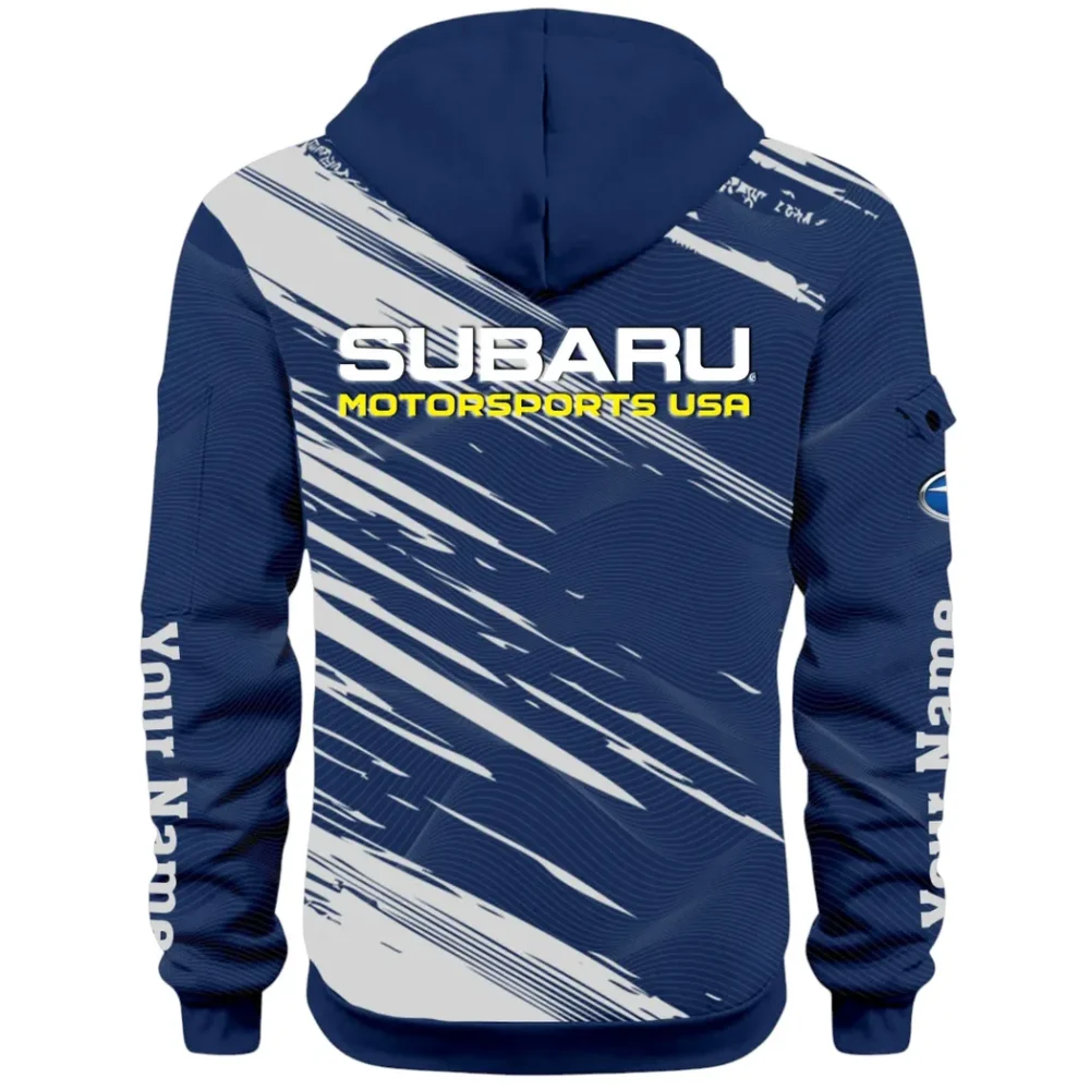 All-Wheel Drive Car Hoodie Half Zip 3D, Sporty Everyday Wear Hoodie CAR514 - Navy - Image 3