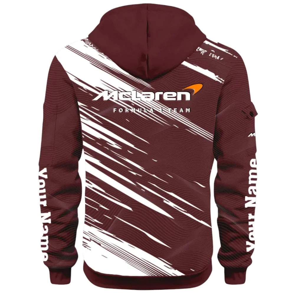 Track Monster Hoodie Half Zip 3D, Urban Casual Comfort Hoodie CAR514 - Dark Red - Image 3
