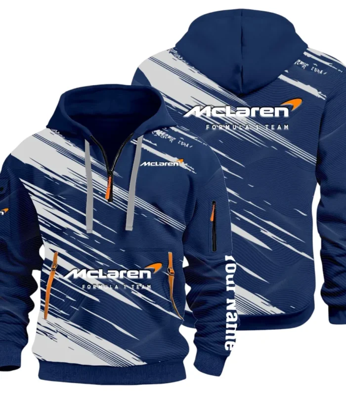 Track Monster Hoodie Half Zip 3D, Urban Casual Comfort Hoodie CAR514 - Navy