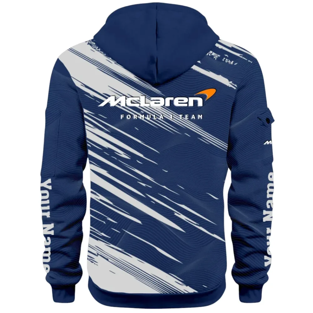 Track Monster Hoodie Half Zip 3D, Urban Casual Comfort Hoodie CAR514 - Navy - Image 3