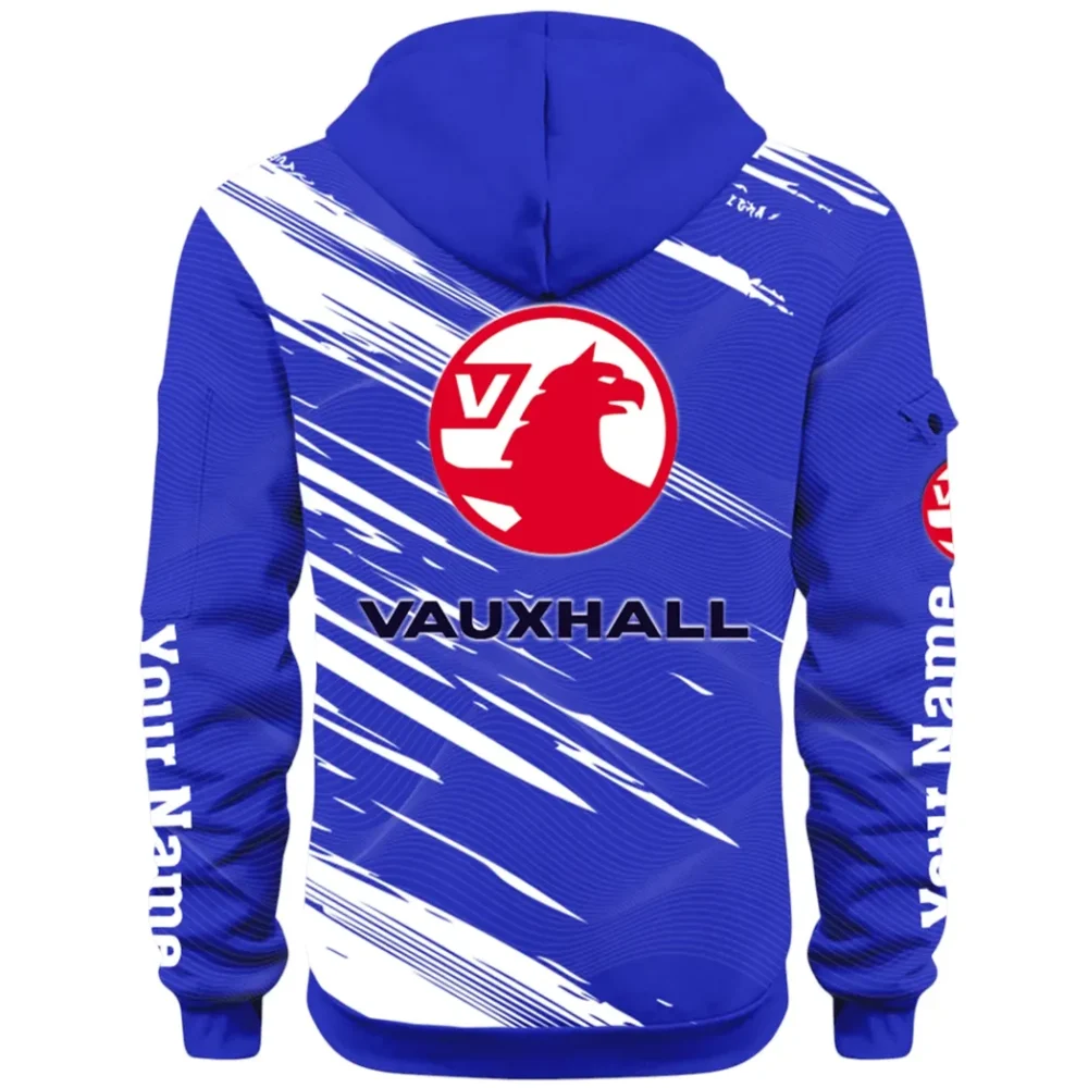Everyday Auto Hoodie Half Zip 3D, Sporty & Casual Everyday Wear Hoodie CAR514 - Blue - Image 3