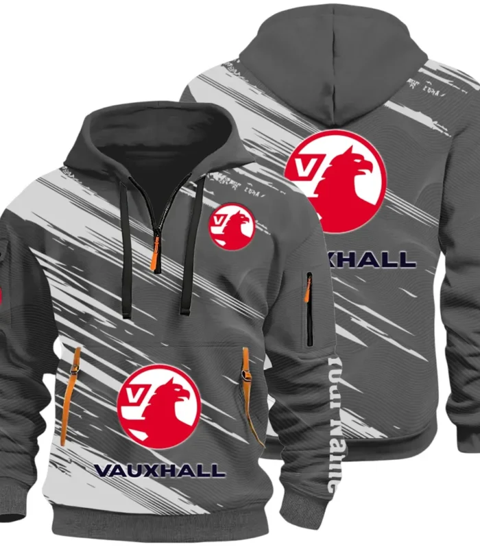 Everyday Auto Hoodie Half Zip 3D, Sporty & Casual Everyday Wear Hoodie CAR514 - Dark Gray