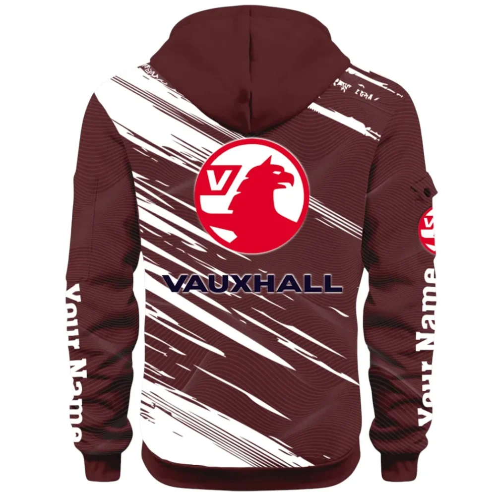 Everyday Auto Hoodie Half Zip 3D, Sporty & Casual Everyday Wear Hoodie CAR514 - Dark Red - Image 3