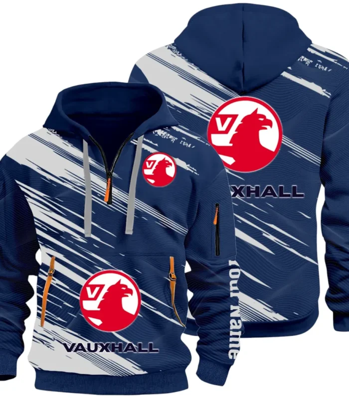 Everyday Auto Hoodie Half Zip 3D, Sporty & Casual Everyday Wear Hoodie CAR514 - Navy