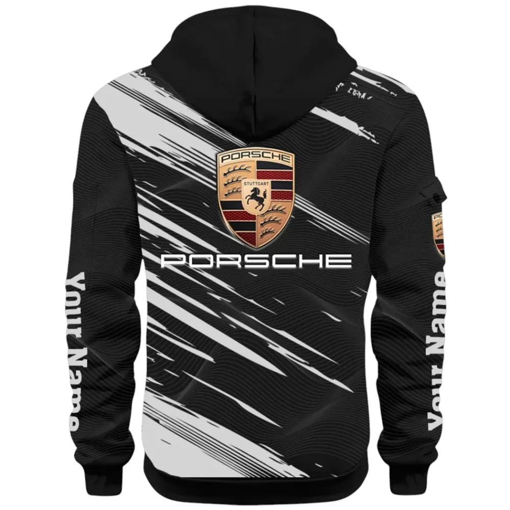 High-Speed Roadster Hoodie Half Zip 3D, Comfortable Everyday Hoodie CAR514 - Black - Image 3