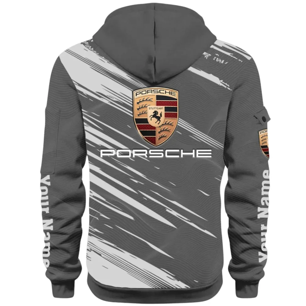 High-Speed Roadster Hoodie Half Zip 3D, Comfortable Everyday Hoodie CAR514 - Dark Gray - Image 3