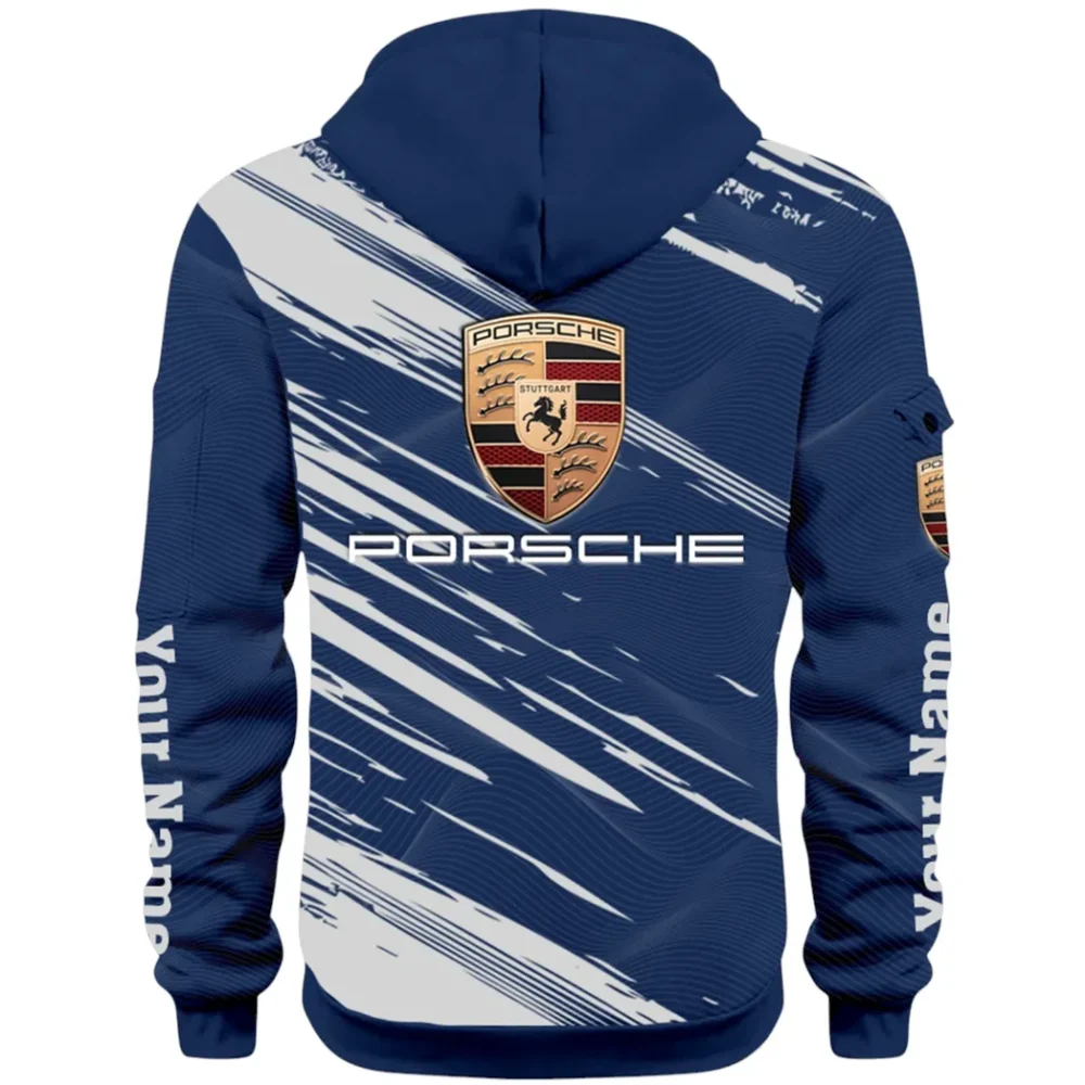 High-Speed Roadster Hoodie Half Zip 3D, Comfortable Everyday Hoodie CAR514 - Navy - Image 3