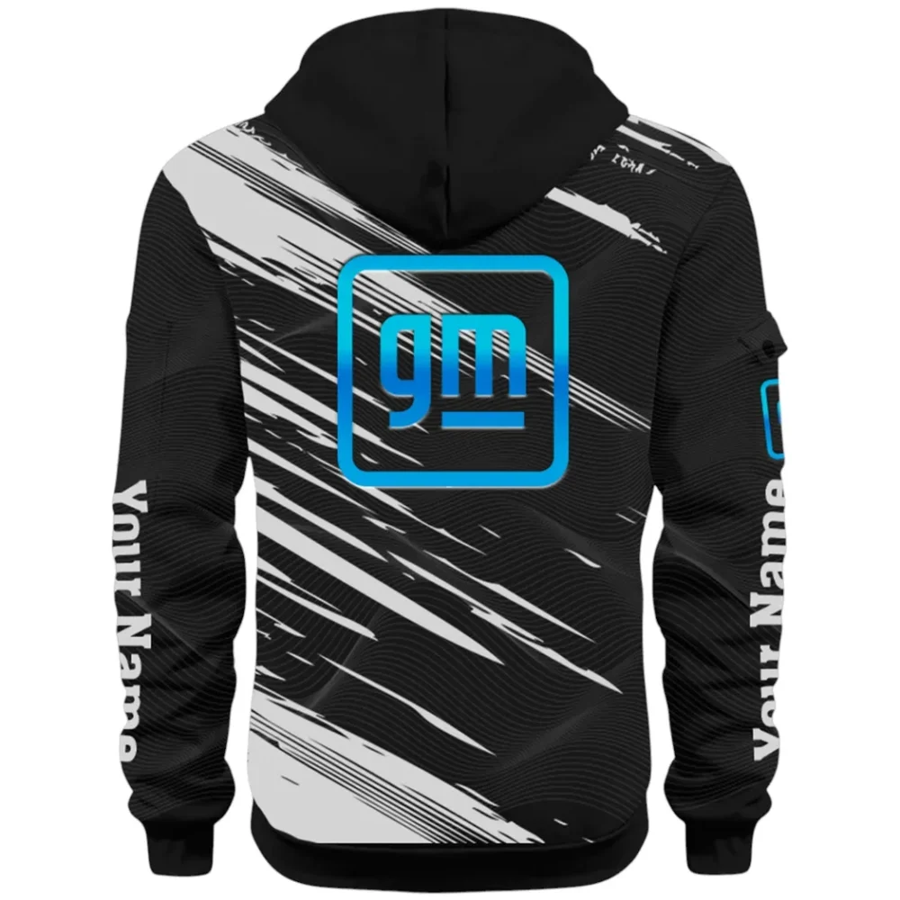 Car Manufacturer Hoodie Half Zip 3D, Streetwear Casual Look Outfit CAR514 - Black - Image 3