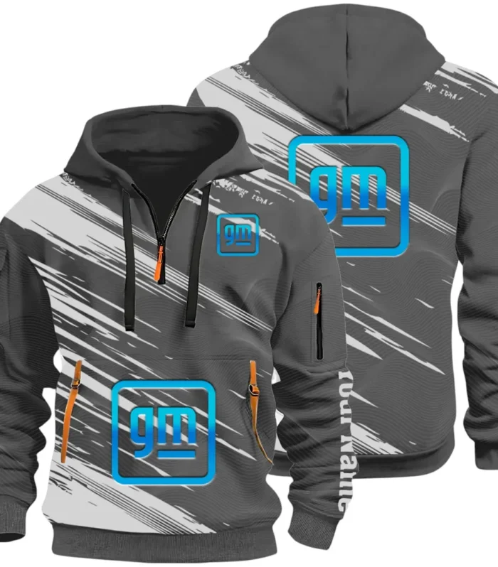 Car Manufacturer Hoodie Half Zip 3D, Streetwear Casual Look Outfit CAR514 - Dark Gray