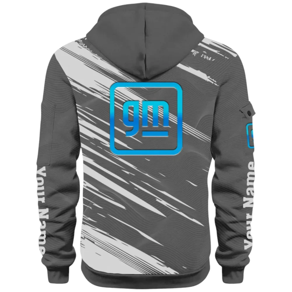 Car Manufacturer Hoodie Half Zip 3D, Streetwear Casual Look Outfit CAR514 - Dark Gray - Image 3
