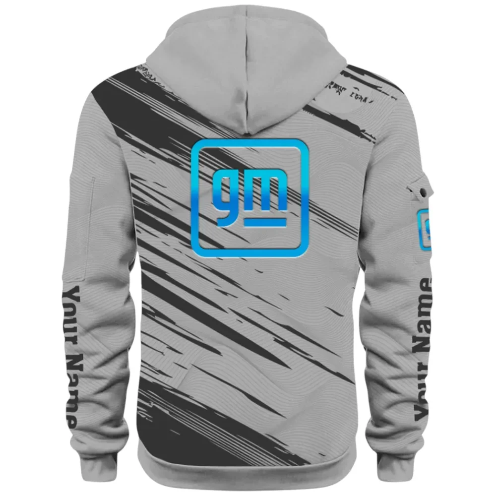 Car Manufacturer Hoodie Half Zip 3D, Streetwear Casual Look Outfit CAR514 - Gray - Image 3