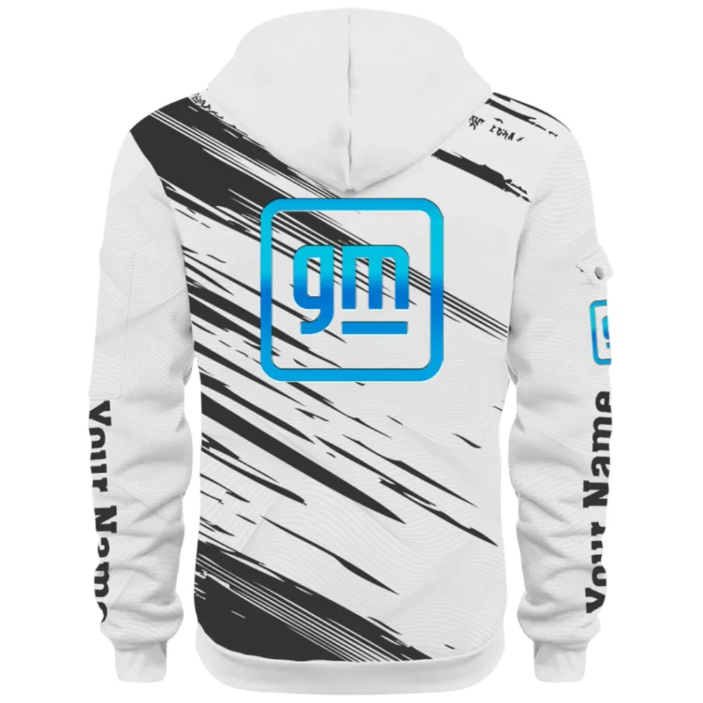 Car Manufacturer Hoodie Half Zip 3D, Streetwear Casual Look Outfit CAR514 - White - Image 3