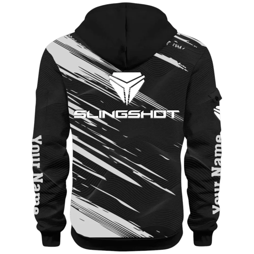 Active Fit Hoodie Half Zip 3D, Lightweight & Casual Comfort Hoodie CAR514 - Black - Image 3