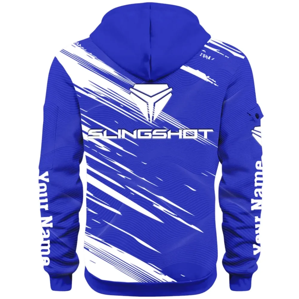 Active Fit Hoodie Half Zip 3D, Lightweight & Casual Comfort Hoodie CAR514 - Blue - Image 3