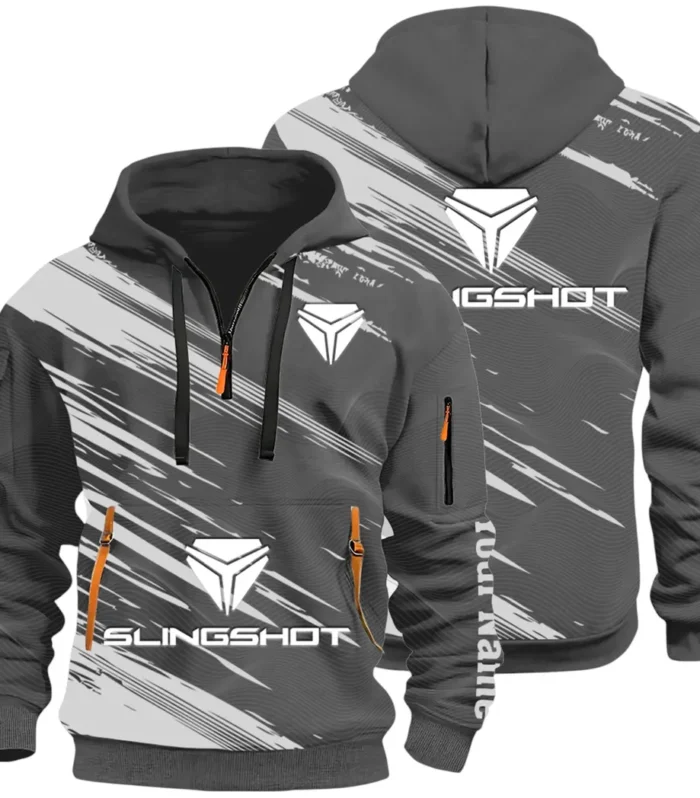 Active Fit Hoodie Half Zip 3D, Lightweight & Casual Comfort Hoodie CAR514 - Dark Gray