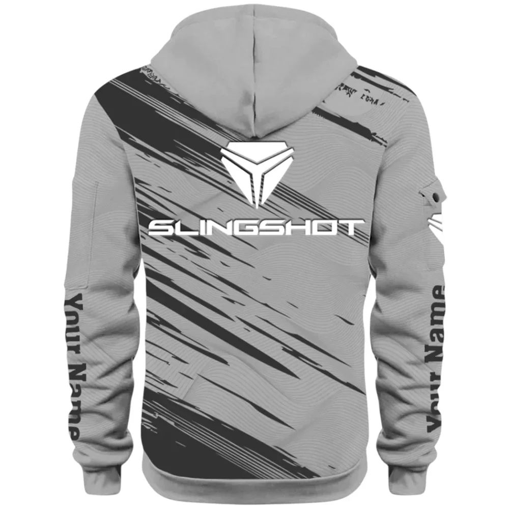 Active Fit Hoodie Half Zip 3D, Lightweight & Casual Comfort Hoodie CAR514 - Gray - Image 3