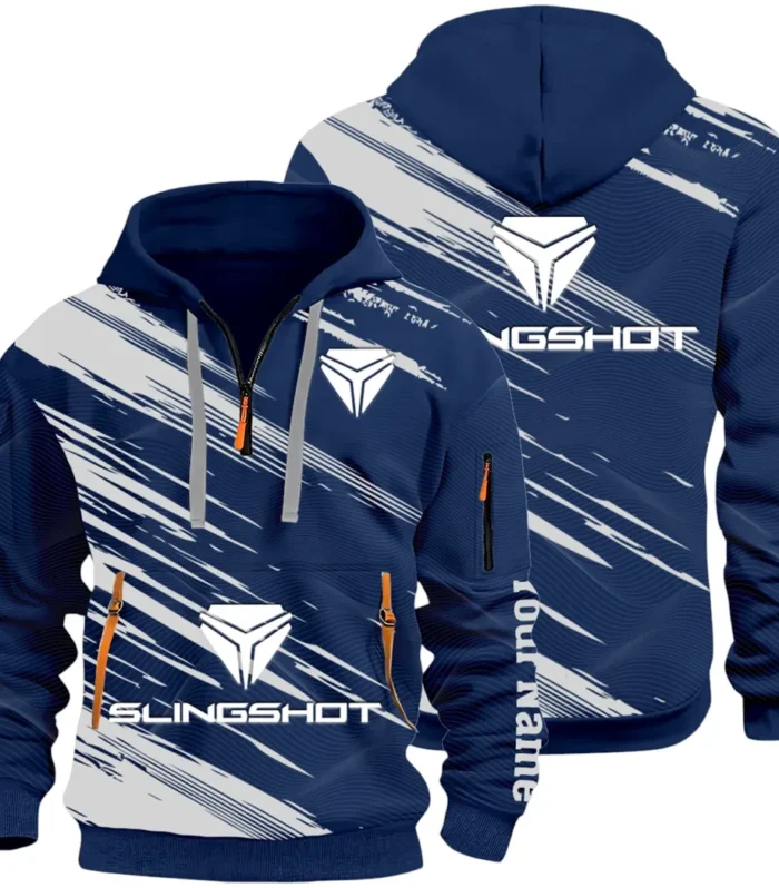 Active Fit Hoodie Half Zip 3D, Lightweight & Casual Comfort Hoodie CAR514 - Navy