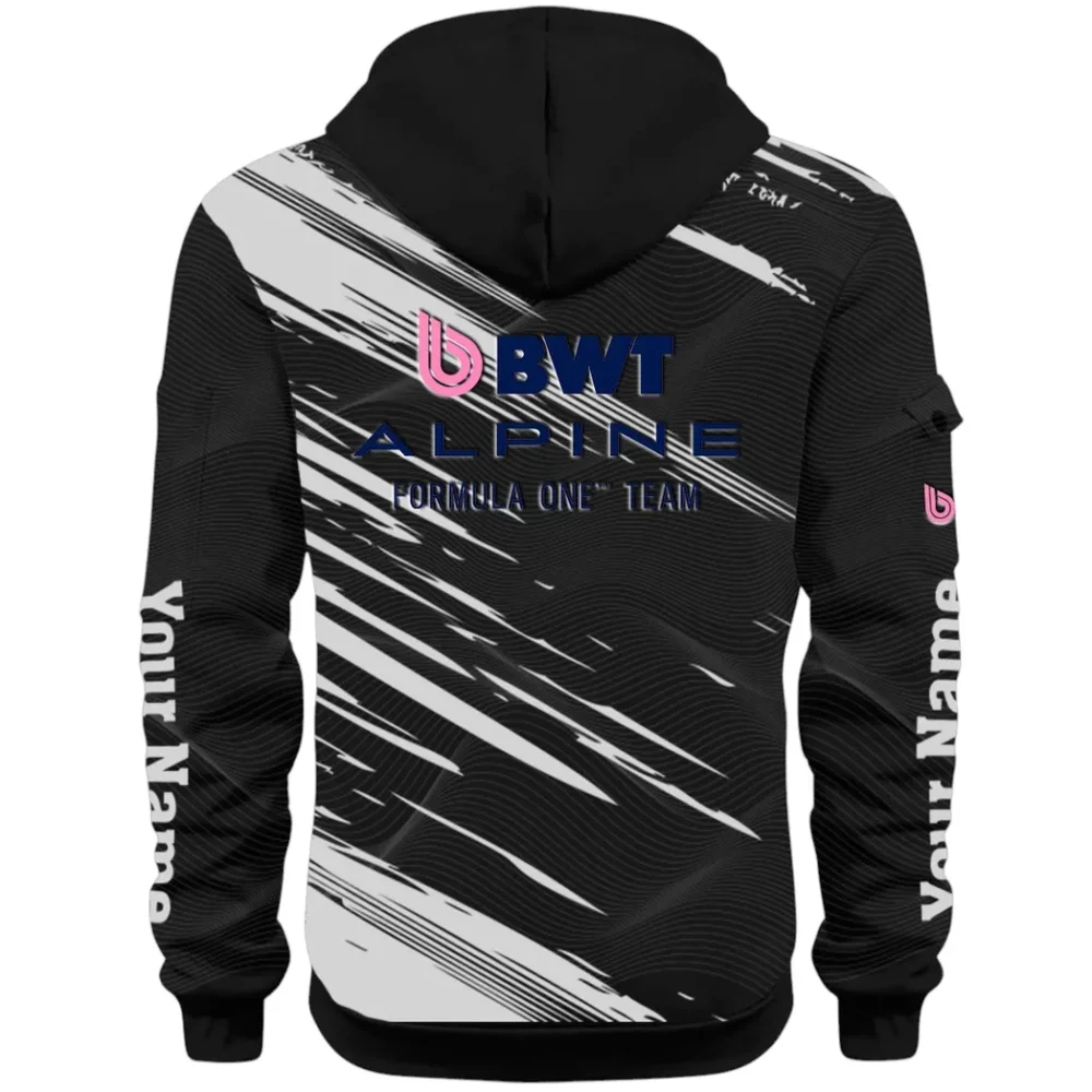 European Sports Car Hoodie Half Zip 3D, Rugged Casual Fit Hoodie CAR514 - Black - Image 3