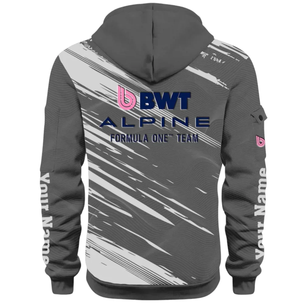 European Sports Car Hoodie Half Zip 3D, Rugged Casual Fit Hoodie CAR514 - Dark Gray - Image 3