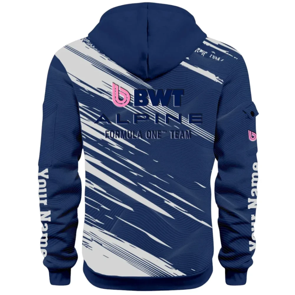 European Sports Car Hoodie Half Zip 3D, Rugged Casual Fit Hoodie CAR514 - Navy - Image 3