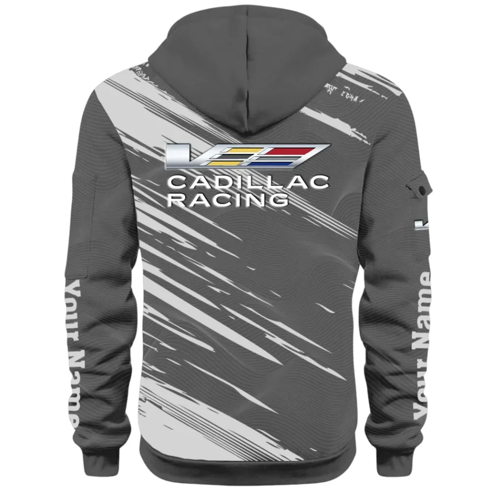 Refined Classic Ride Hoodie Half Zip 3D, Streetwear Casual Look Outfit CAR514 - Dark Gray - Image 3