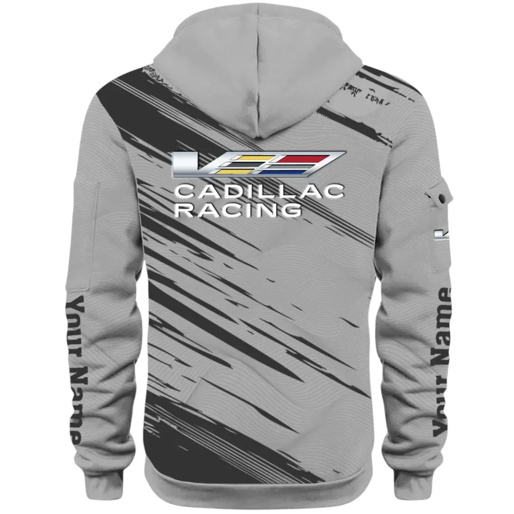 Refined Classic Ride Hoodie Half Zip 3D, Streetwear Casual Look Outfit CAR514 - Gray - Image 3