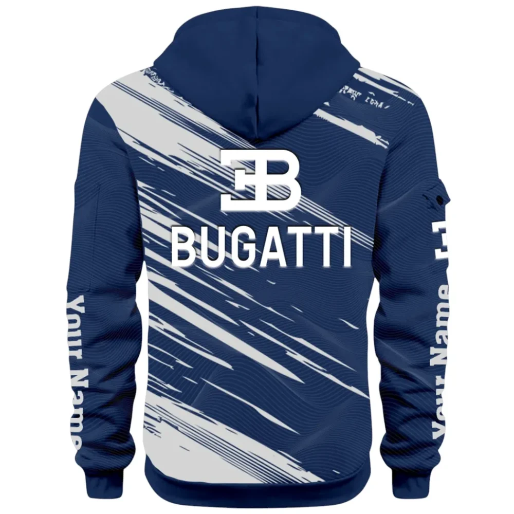 Prestige Coupe Hoodie Half Zip 3D, Urban Style & Relaxed Fit Hoodie CAR514 - Navy - Image 3