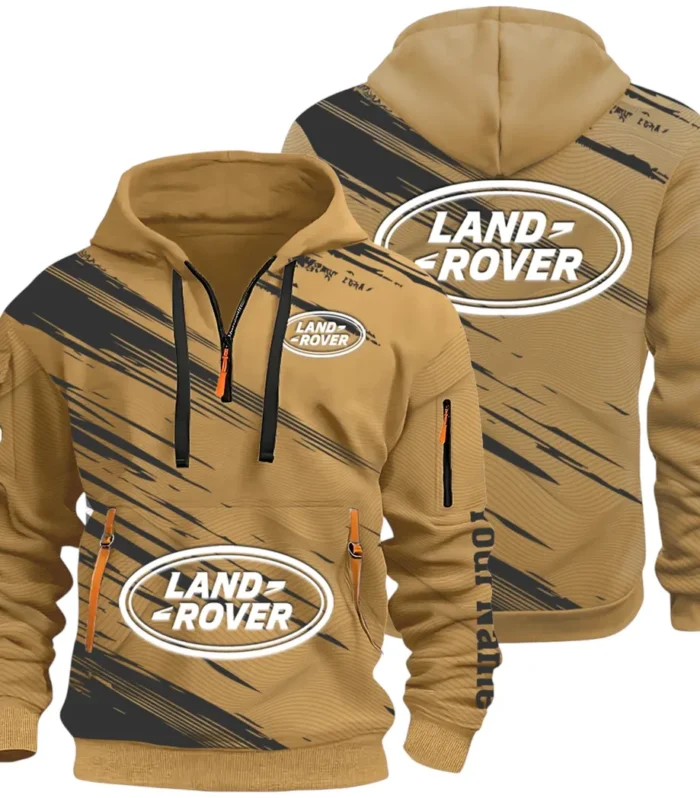 Utility Auto Maker Hoodie Half Zip 3D, Comfortable Daily Hoodie CAR514 - Khaki