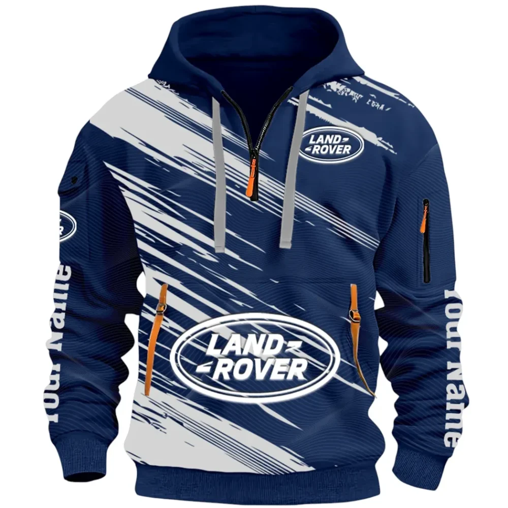 Utility Auto Maker Hoodie Half Zip 3D, Comfortable Daily Hoodie CAR514 - Navy - Image 2