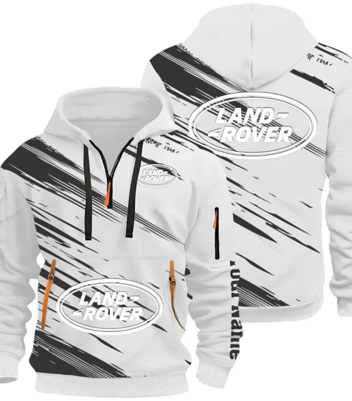 Utility Auto Maker Hoodie Half Zip 3D, Comfortable Daily Hoodie CAR514 - White