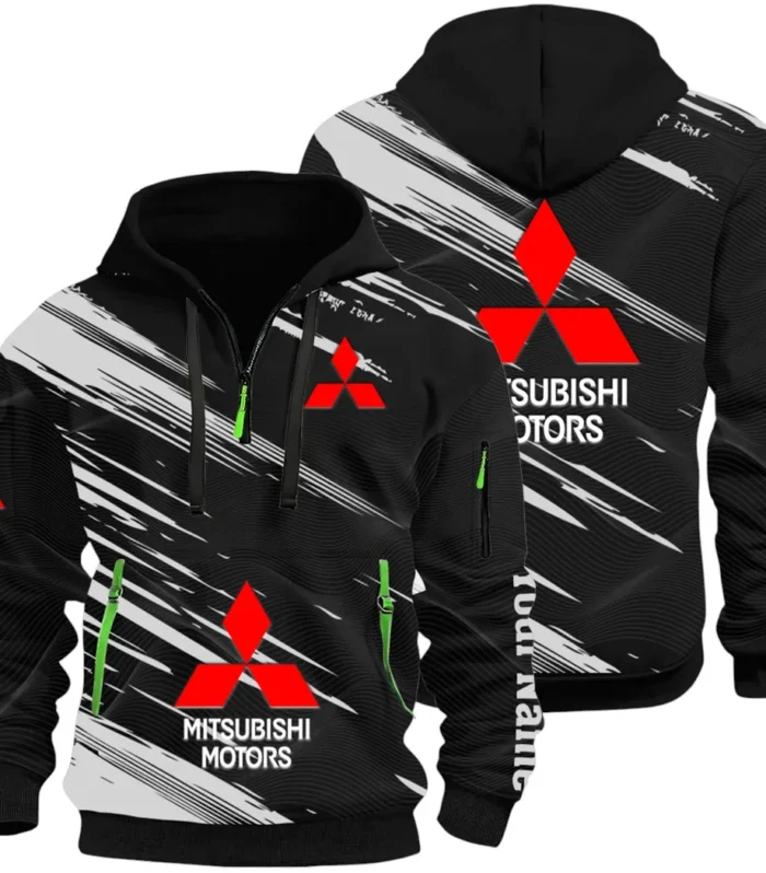 Off-Road SUV Hoodie Half Zip 3D, Adventure-Ready Comfortable Hoodie CAR514 - Black