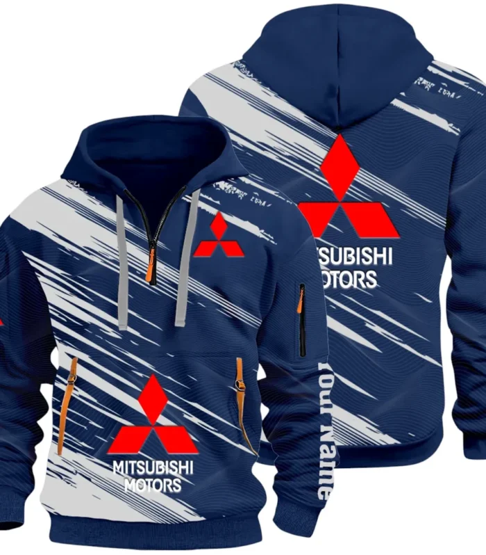 Off-Road SUV Hoodie Half Zip 3D, Adventure-Ready Comfortable Hoodie CAR514 - Navy