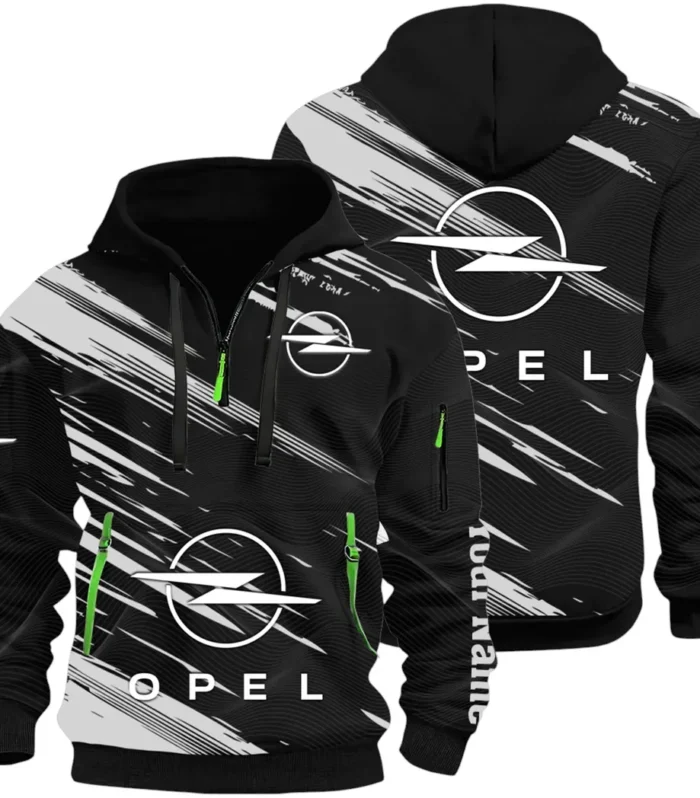 Family Vehicle Hoodie Half Zip 3D, Casual Street-Ready Hoodie CAR514 - Black