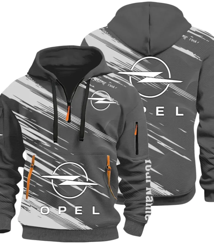 Family Vehicle Hoodie Half Zip 3D, Casual Street-Ready Hoodie CAR514 - Dark Gray