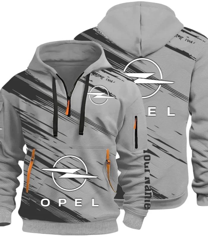 Family Vehicle Hoodie Half Zip 3D, Casual Street-Ready Hoodie CAR514 - Gray