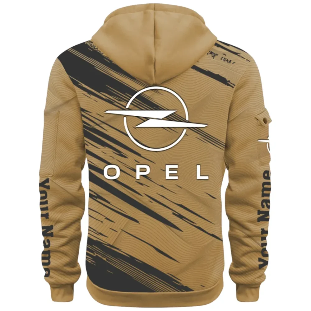 Family Vehicle Hoodie Half Zip 3D, Casual Street-Ready Hoodie CAR514 - Khaki - Image 3