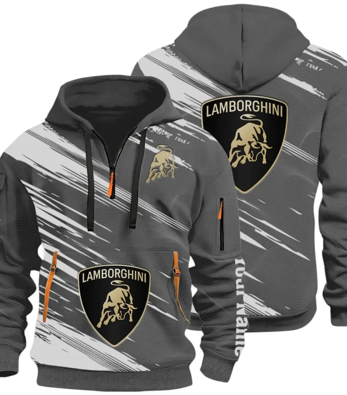 High-Performance Coupe Hoodie Half Zip 3D, Adventure-Ready Streetwear CAR514 - Dark Gray