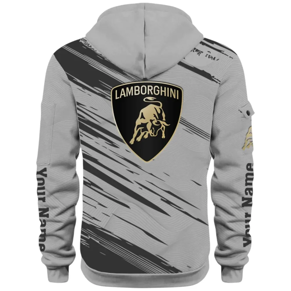 High-Performance Coupe Hoodie Half Zip 3D, Adventure-Ready Streetwear CAR514 - Gray - Image 3