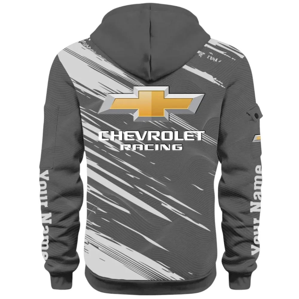 Classic Roadster Hoodie Half Zip 3D, Rugged Casual Fit Hoodie CAR514 - Dark Gray - Image 3