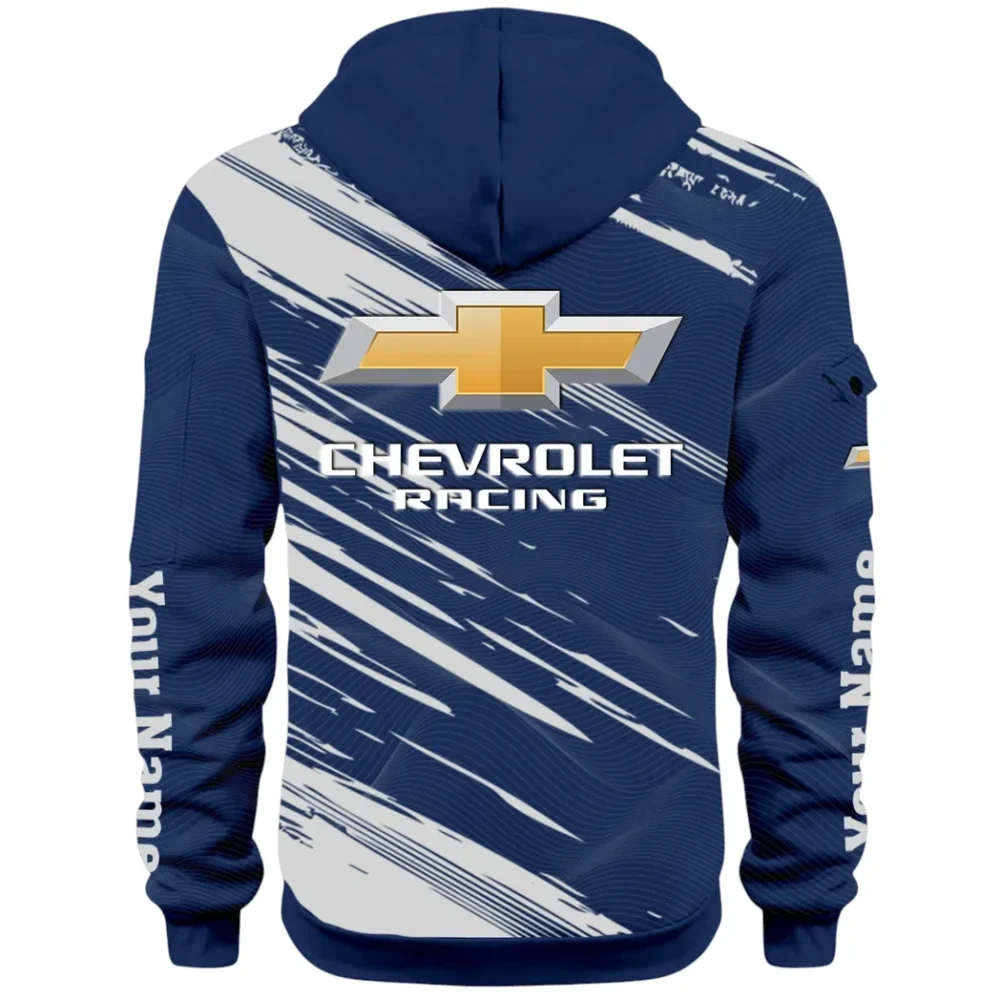 Classic Roadster Hoodie Half Zip 3D, Rugged Casual Fit Hoodie CAR514 - Navy - Image 3