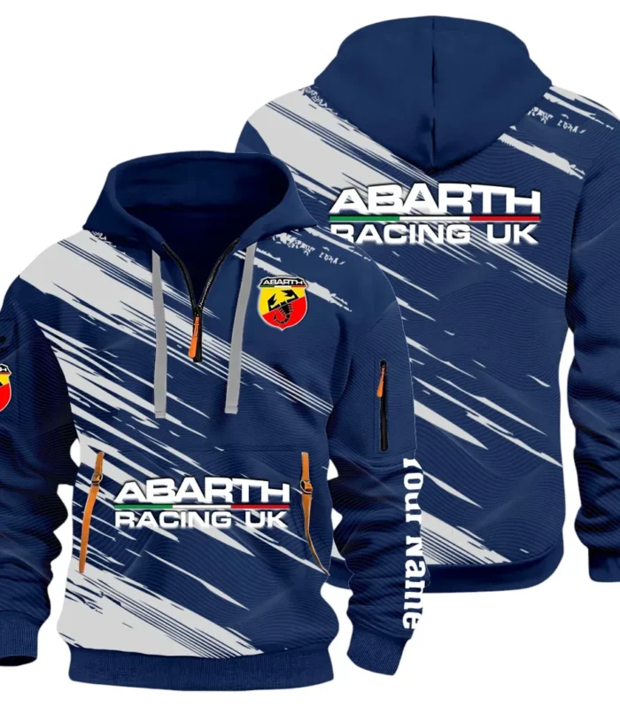 Hot Hatchback Hoodie Half Zip 3D, Sporty Urban Look Hoodie CAR514 - Navy